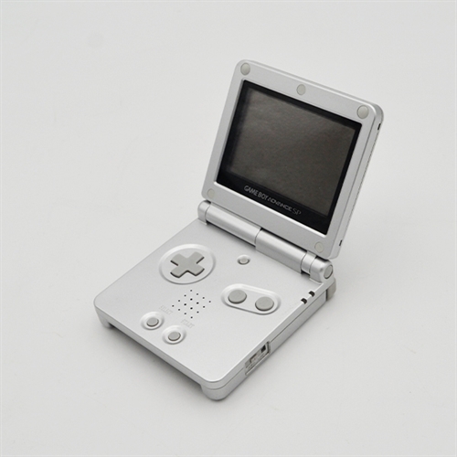 Gameboy Advance SP Konsol - Model AGS-001 - Platinum - SNR XEH10156607 (B Grade) (Genbrug)